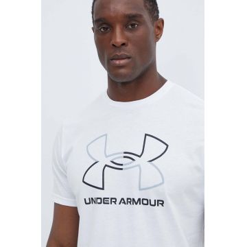 Under Armour tricou barbati, culoarea alb, modelator