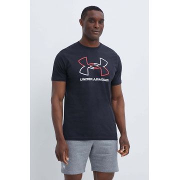 Under Armour tricou barbati, culoarea negru, modelator