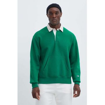 Champion bluza barbati, culoarea verde, neted, 220012