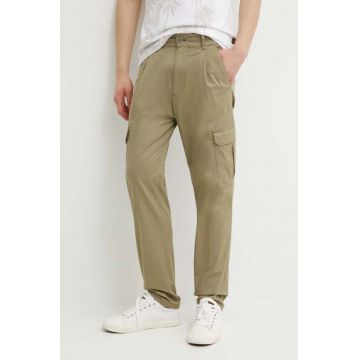 Drykorn pantaloni CASY barbati, culoarea verde, mulata, 122097 40682