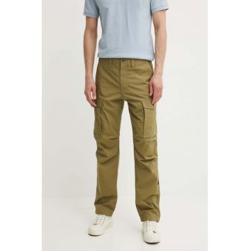 G-Star Raw pantaloni barbati, culoarea verde, cu fason cargo, D24309-D308