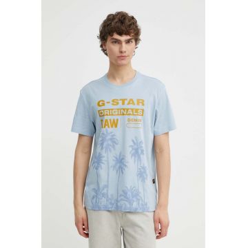 G-Star Raw tricou din bumbac barbati, cu imprimeu, D24681-336