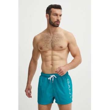 Gant pantaloni scurti de baie culoarea turcoaz