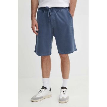 Gant pantaloni scurti din bumbac culoarea albastru marin