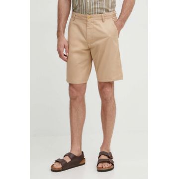 Gant pantaloni scurti din bumbac culoarea bej Gant pantaloni scurti din bumbac culoarea bej