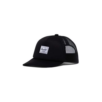 Herschel sapca Baby Whaler Mesh Cap culoarea negru, neted