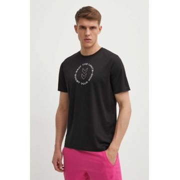 Hummel tricou de antrenament Boost culoarea negru, cu imprimeu, 223838