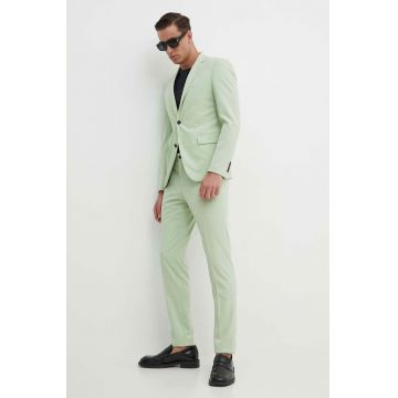 Lindbergh costum barbati, culoarea verde, neted