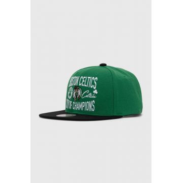 Mitchell&Ness sapca NBA BOSTON CELTICS culoarea verde, cu imprimeu