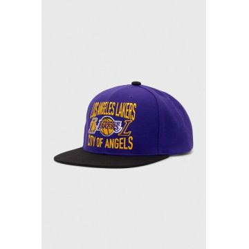 Mitchell&Ness sapca NBA LOS ANGELES LAKERS culoarea violet, cu imprimeu