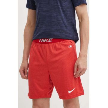 Nike pantaloni scurti Boston Red Sox barbati, culoarea rosu