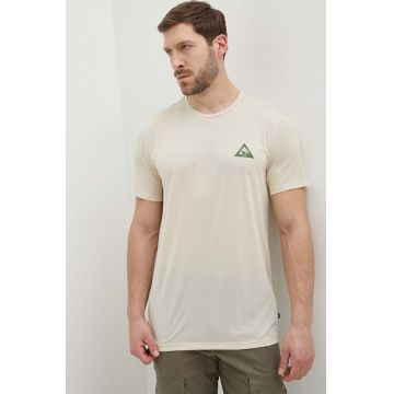 Picture tricou sport Travis culoarea bej, cu imprimeu, MTS785