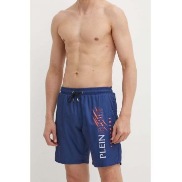 PLEIN SPORT pantaloni scurti de baie culoarea albastru marin PLEIN SPORT pantaloni scurti de baie culoarea albastru marin