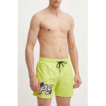 PLEIN SPORT pantaloni scurti de baie culoarea verde