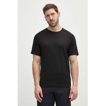 Smartwool tricou sport Active Ultralite culoarea negru, neted, 16544
