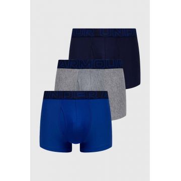 Under Armour boxeri 3-pack barbati, culoarea albastru marin