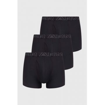 Under Armour boxeri 3-pack barbati, culoarea negru