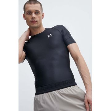 Under Armour tricou de antrenament HG Iso-Chill Compression culoarea negru, neted