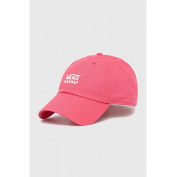 Vans șapcă de baseball din bumbac culoarea roz, cu imprimeu