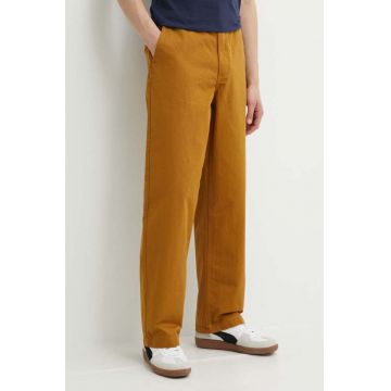 Vans pantaloni de bumbac culoarea maro, cu fason chinos, VN0000051M71