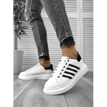 Adidasi barbati albi 6622  N17-1