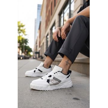 Adidasi barbati albi cu negru 93 N8-4