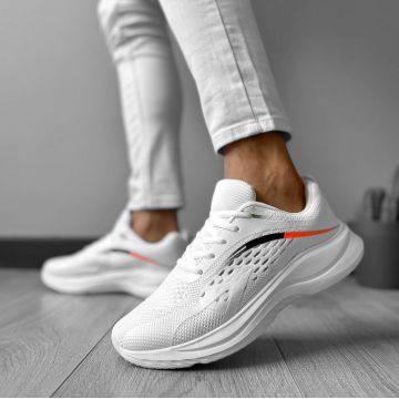 Adidasi barbati casual albi 921 T55-3