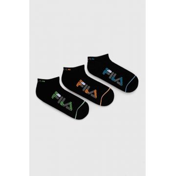 Fila sosete 3-pack barbati, culoarea negru, F2704