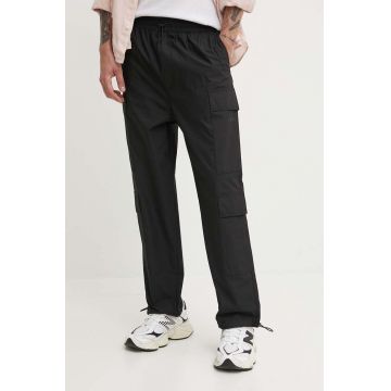 HUGO pantaloni barbati, culoarea negru, drept, 50511164