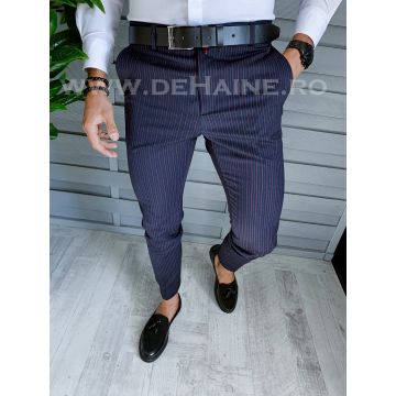 Pantaloni barbati eleganti bleumarin B1549 E