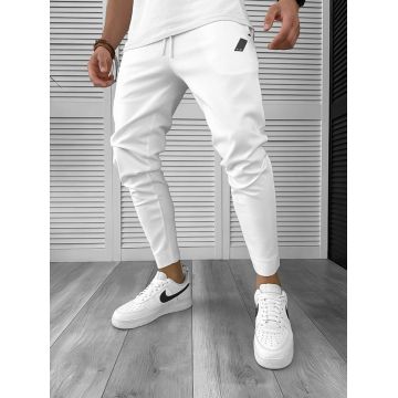 Pantaloni de trening albi conici 12604 115-1