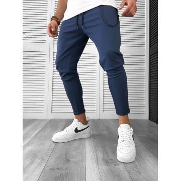 Pantaloni de trening bleumarin conici 12605 114-5