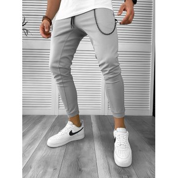 Pantaloni de trening gri conici 12606 86-3.2
