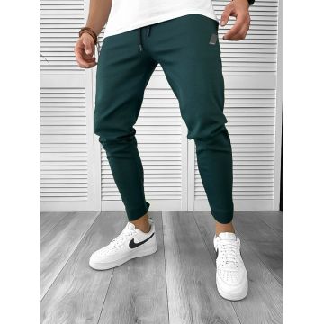 Pantaloni de trening verzi conici 12604 113-4