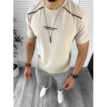 Tricou barbati bej 12515