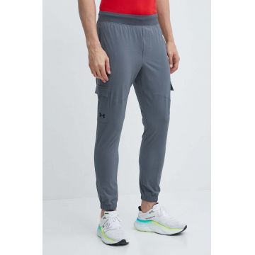 Under Armour pantaloni de antrenament culoarea gri