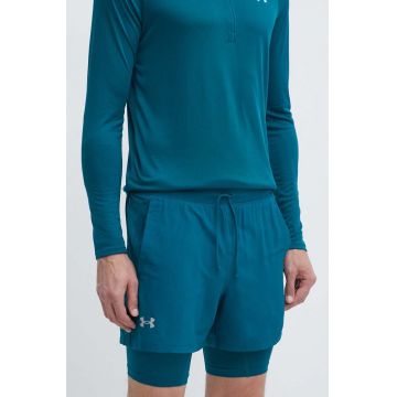 Under Armour pantaloni scurți de alergare Launch culoarea verde