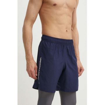 Under Armour pantaloni scurți de antrenament Tech culoarea albastru marin