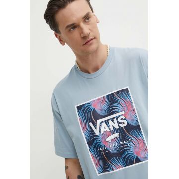 Vans tricou din bumbac barbati, cu imprimeu