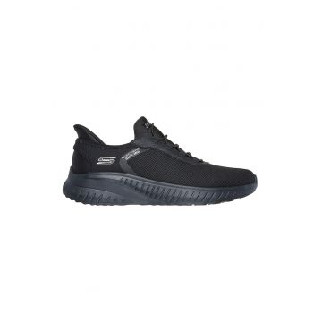 Pantofi sport slip-in din plasa si material sintetic Bobs