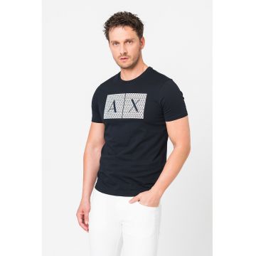 Tricou slim fit de bumbac cu imprimeu logo