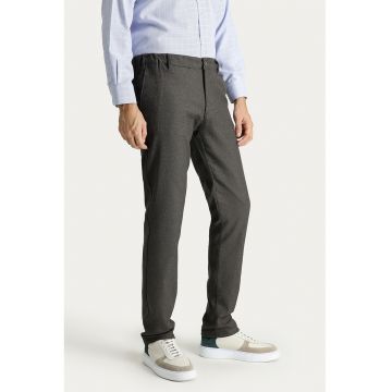 Pantaloni slim fit cu talie elastica