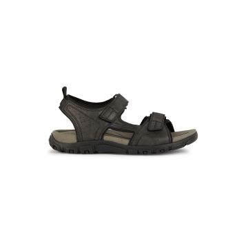 Sandale de piele ecologica cu velcro