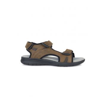 Sandale de piele ecologica cu velcro