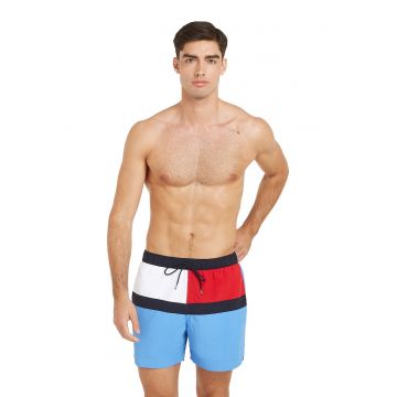 Pantaloni scurti de baie cu model colorblock