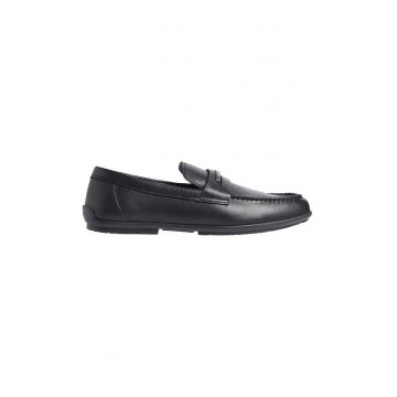 Pantofi loafer de piele cu logo