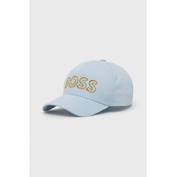 BOSS sapca din bumbac Boss Athleisure cu imprimeu