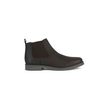 Geox pantofi de piele intoarsa Uomo Claudio culoarea maro