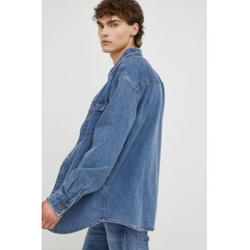 Levi's camasa jeans barbati, cu guler clasic, relaxed