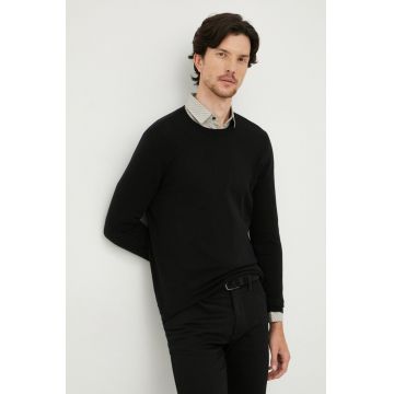 Sisley pulover barbati, culoarea negru, light